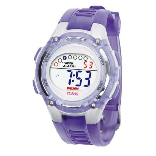 purple waterproof watch